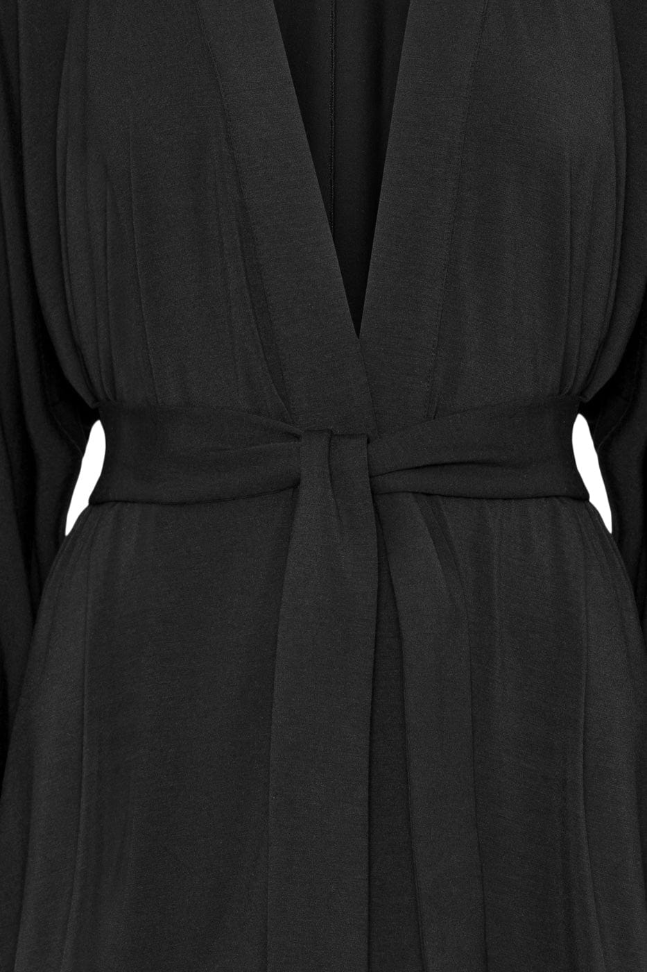 Ivorie Studio Robe Soft Sleep Robe - Short - Black