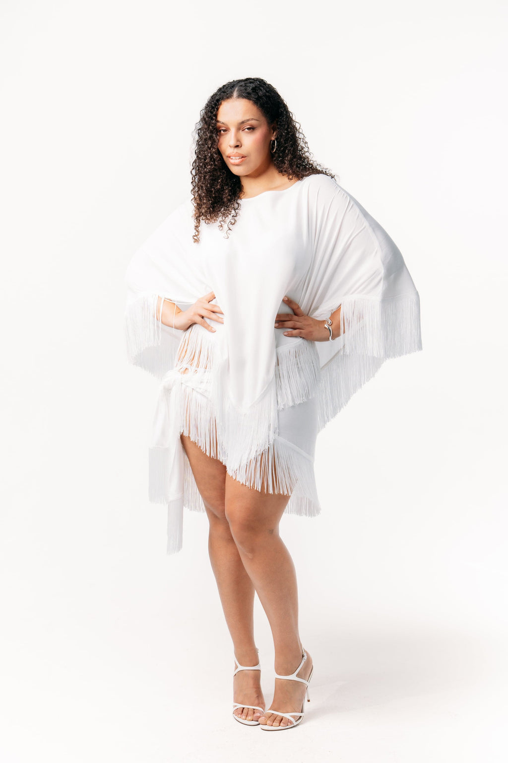 Ivorie Studio Skirt Golden Tides Fringe Sarong - Off-White