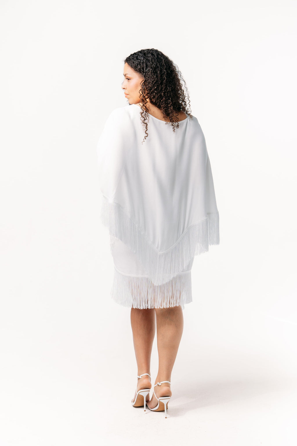 Ivorie Studio Skirt Golden Tides Fringe Sarong - Off-White