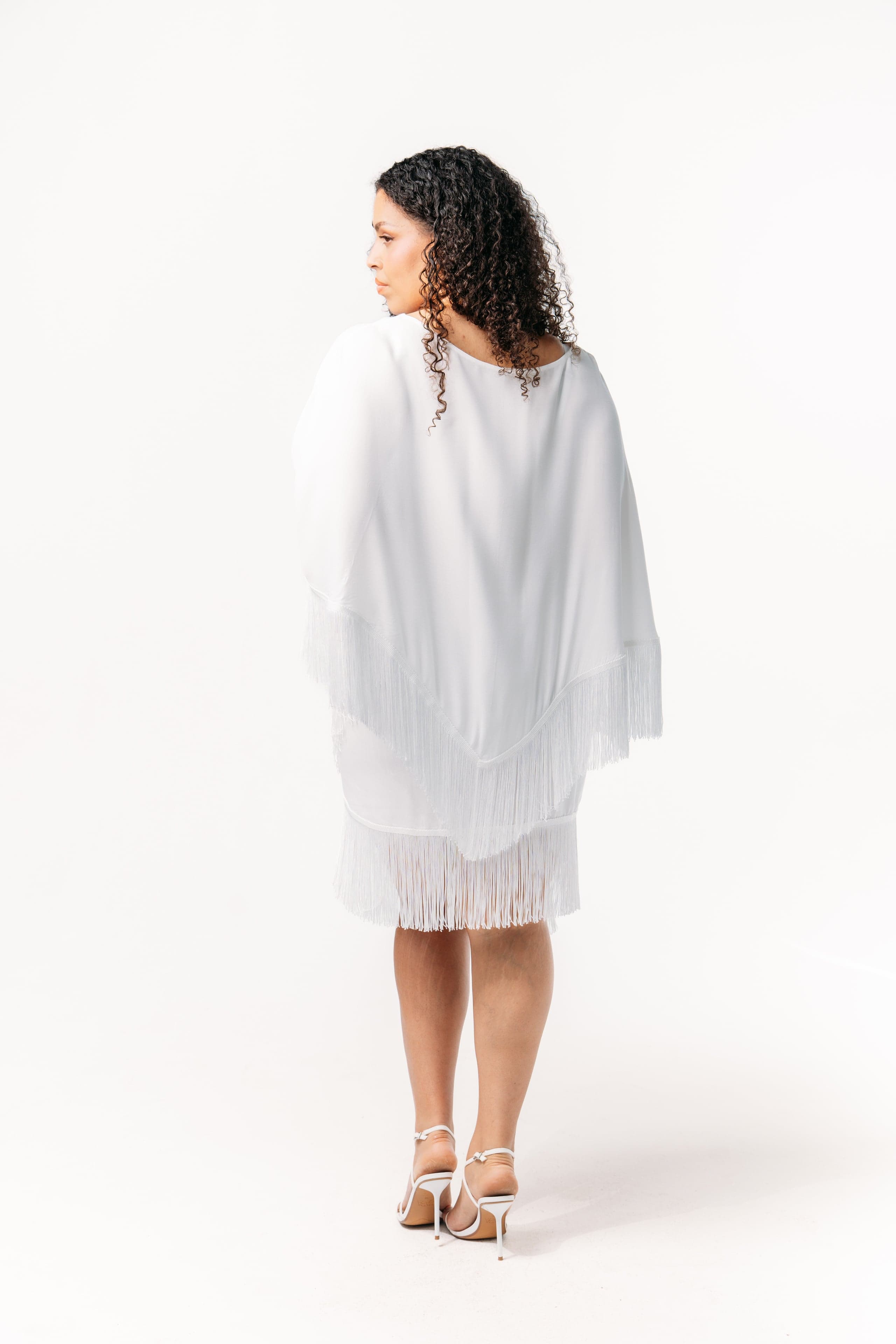 Ivorie Studio Skirt Golden Tides Fringe Sarong - Off-White