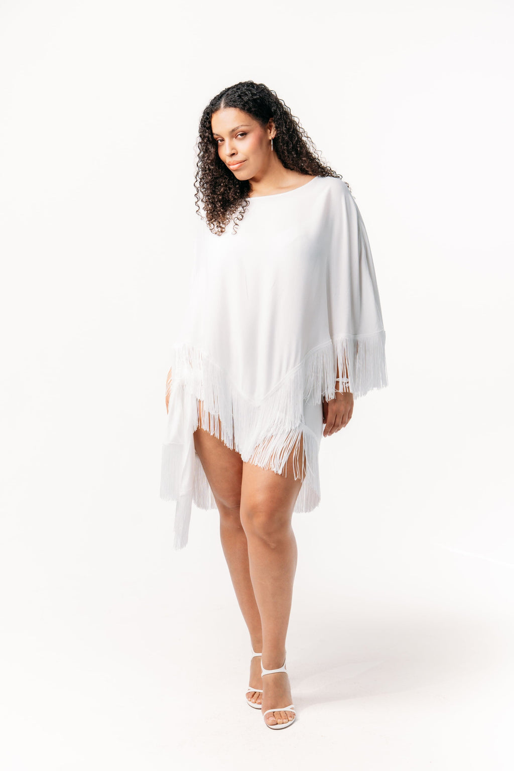 Ivorie Studio Skirt Golden Tides Fringe Sarong - Off-White