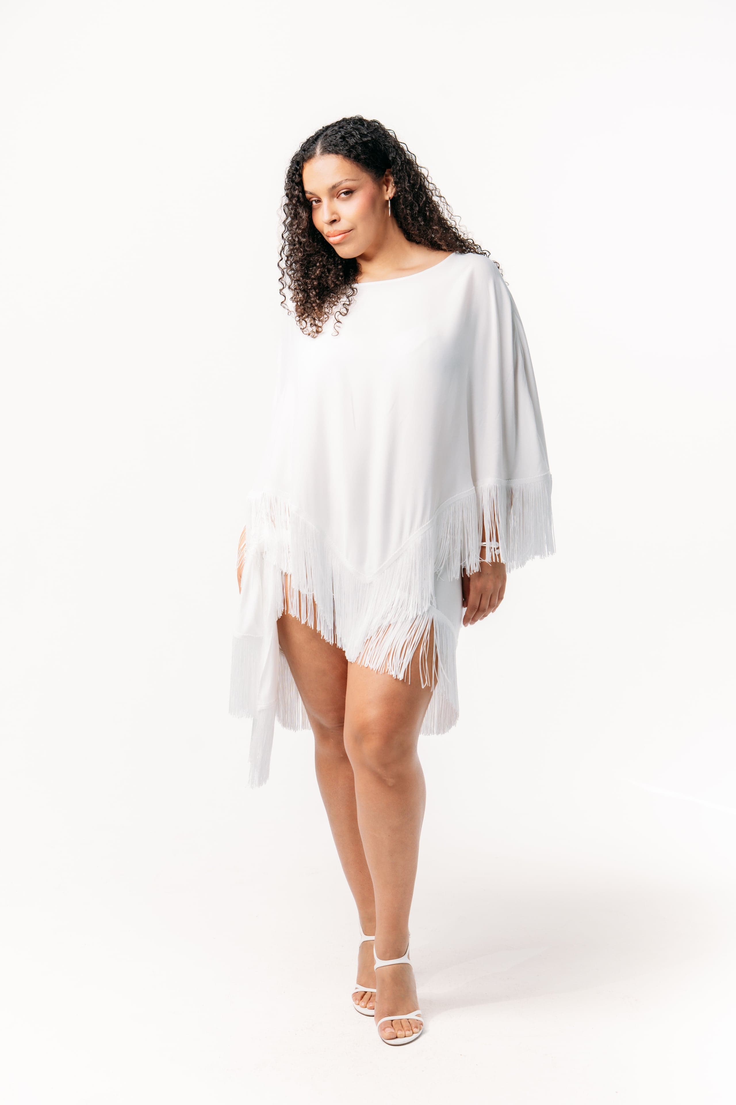 Ivorie Studio Skirt Golden Tides Fringe Sarong - Off-White