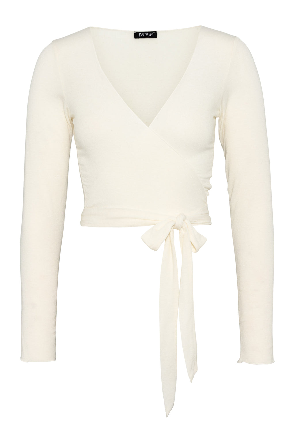 Ivorie Studio So Cute Cashmere Wrap Top - Creme