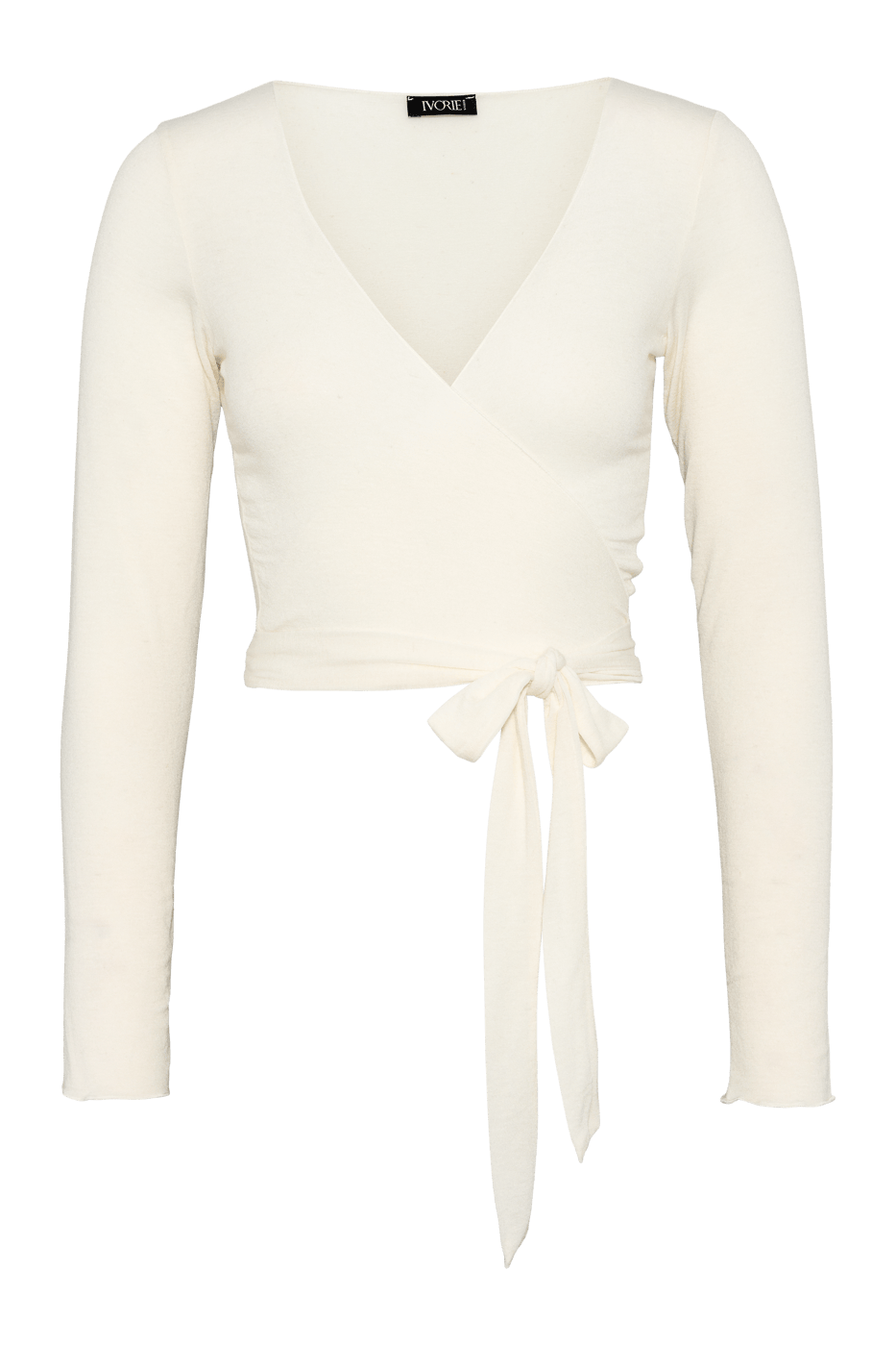Ivorie Studio So Cute Cashmere Wrap Top - Creme