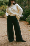 Summer Breeze Silk Pants - Black