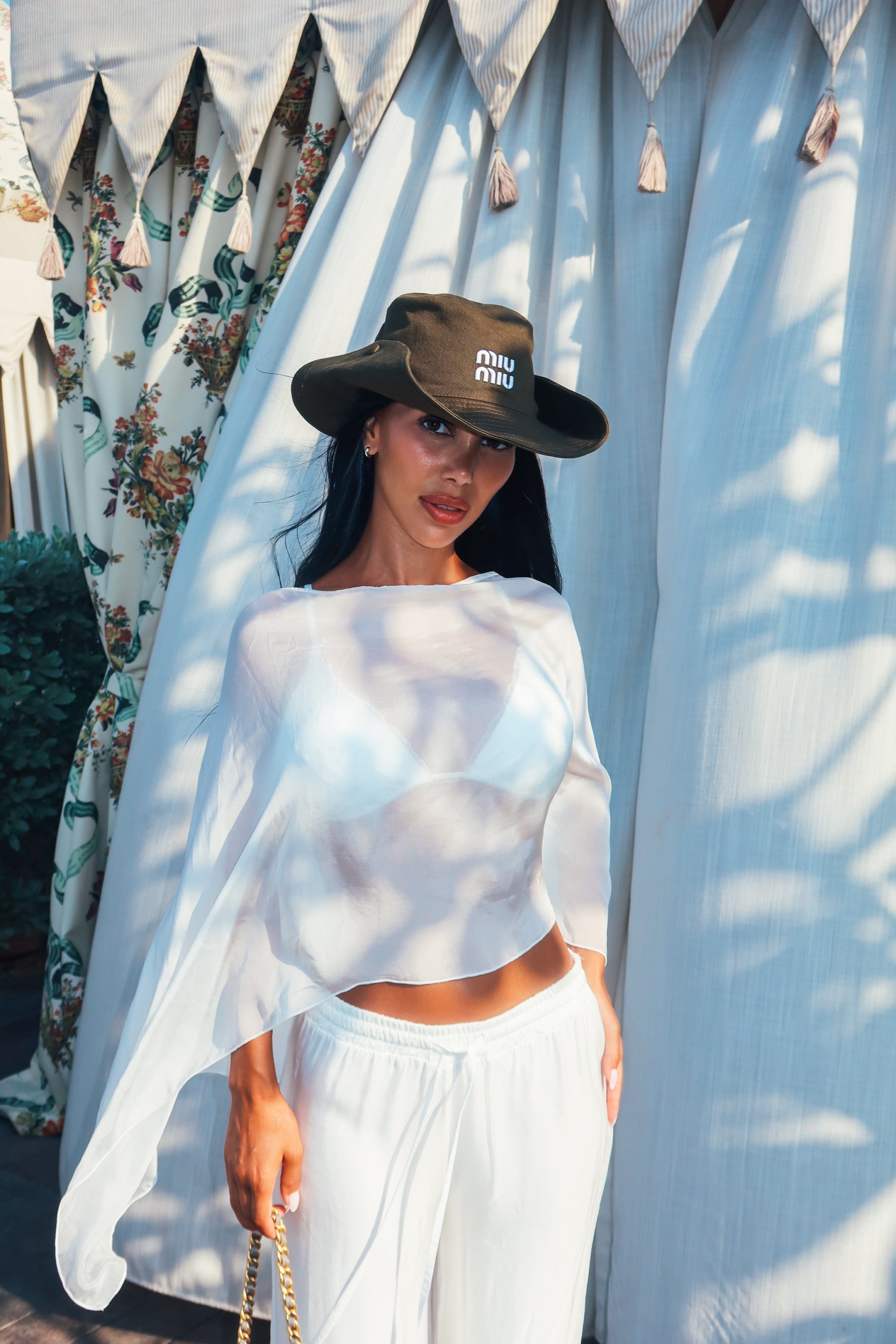 Ivorie Studio Summer Breeze Silk Top - Creme