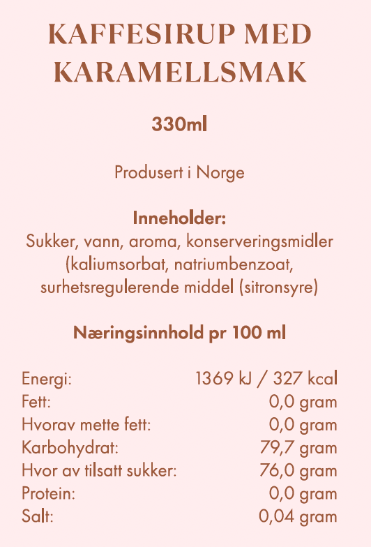 Ivorie Studio 330 ml / Original Caramel Sweet Obsession Caramel Coffee Syrup