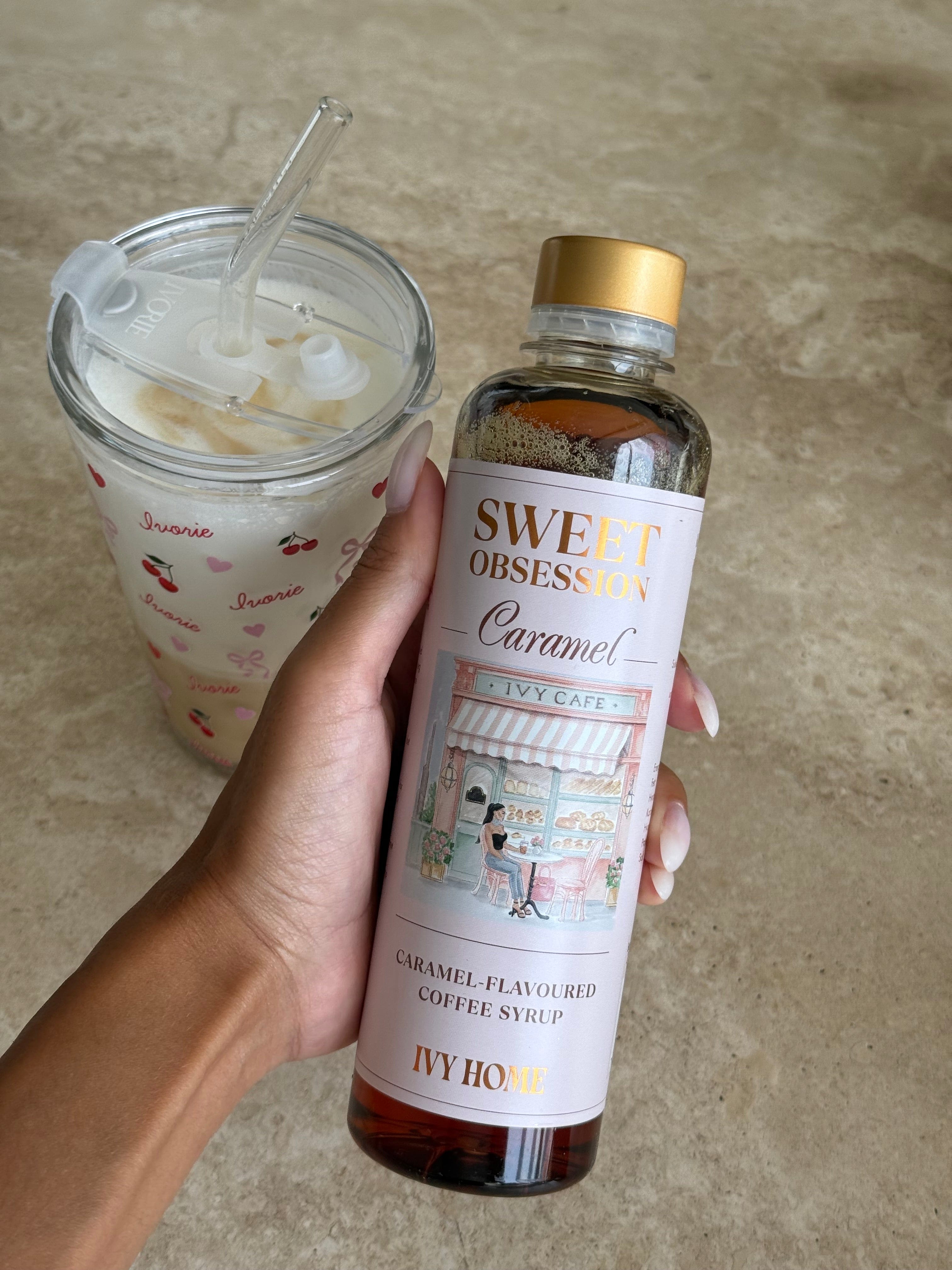 Ivorie Studio 330 ml / Sugar-Free Caramel Sweet Obsession Caramel Coffee Syrup - Suger Free