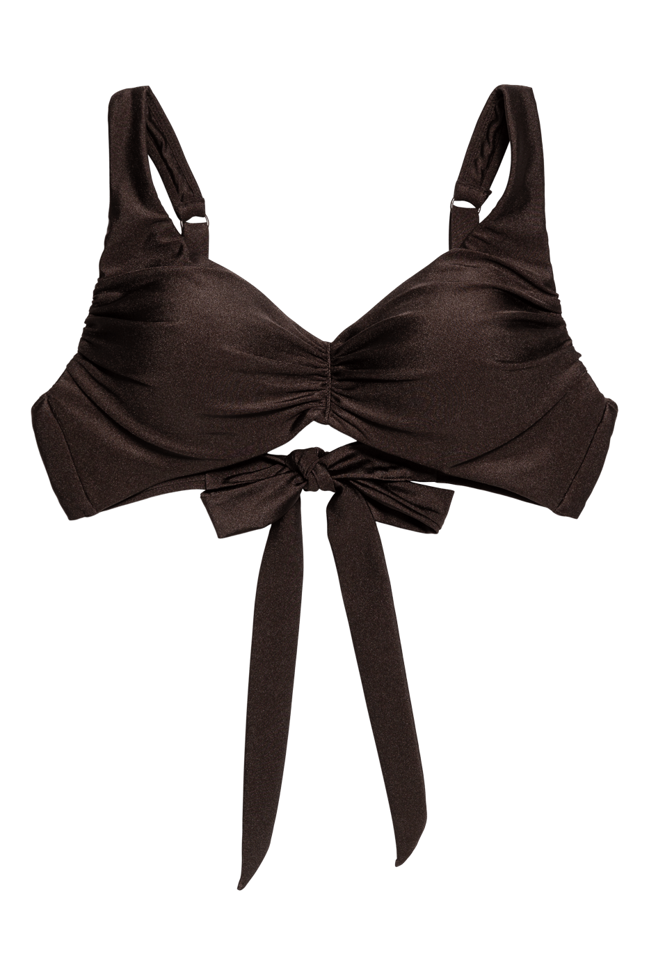 IVORIE STUDIO Swimwear and Beach Coverups Beach Club Bikini Top - Espresso Brown