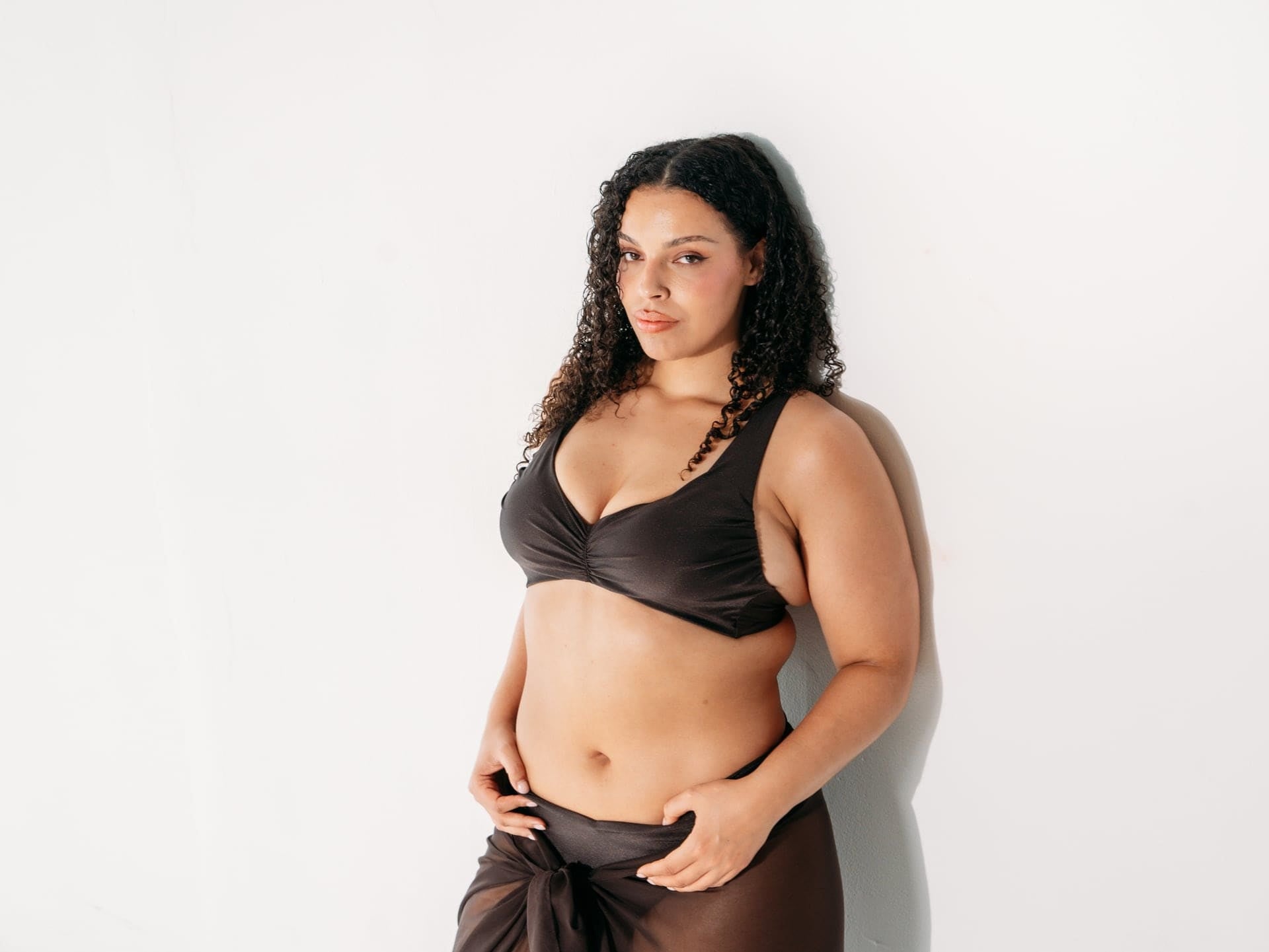 Ivorie Studio Swimwear and Beach Coverups Beach Club Bikini Top - Espresso Brown