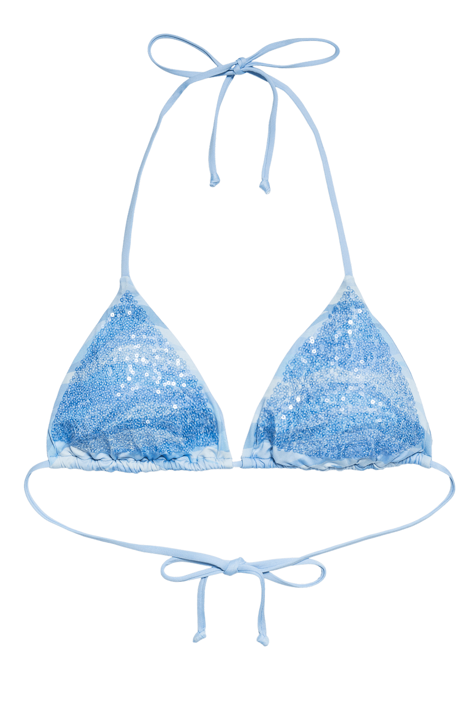 IVORIE STUDIO Swimwear and Beach Coverups Dubai Embellished Top - Deep Sea Blue