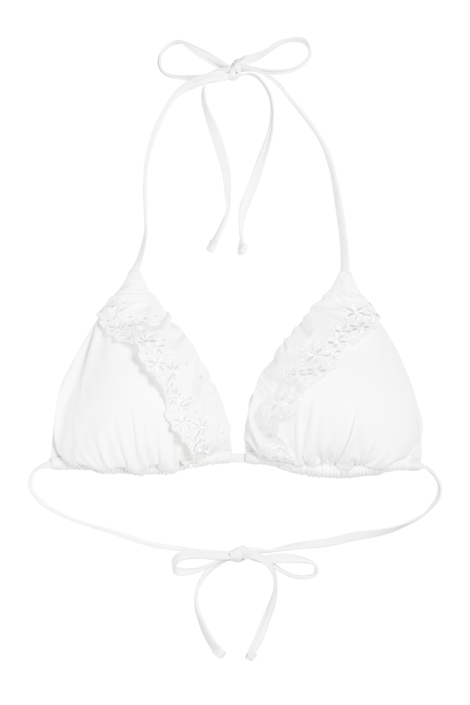 Ivorie Studio Swimwear and Beach Coverups Dubai Frill Bikini Top - White