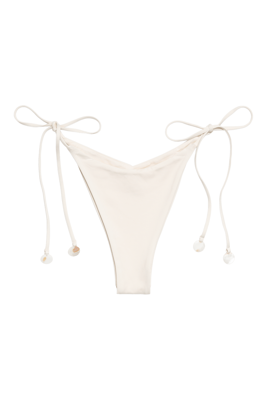 IVORIE STUDIO Swimwear and Beach Coverups Dubai Shell Bikini Bottom - Mother of pearl