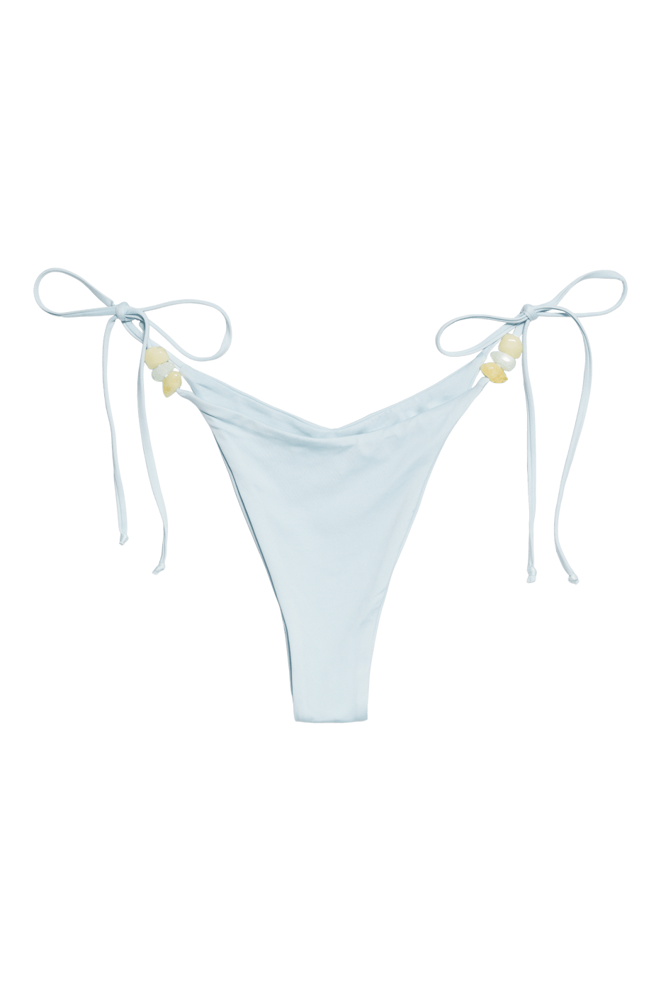 IVORIE STUDIO Swimwear and Beach Coverups Dubai Stone Bikini Bottom - Ice Blue
