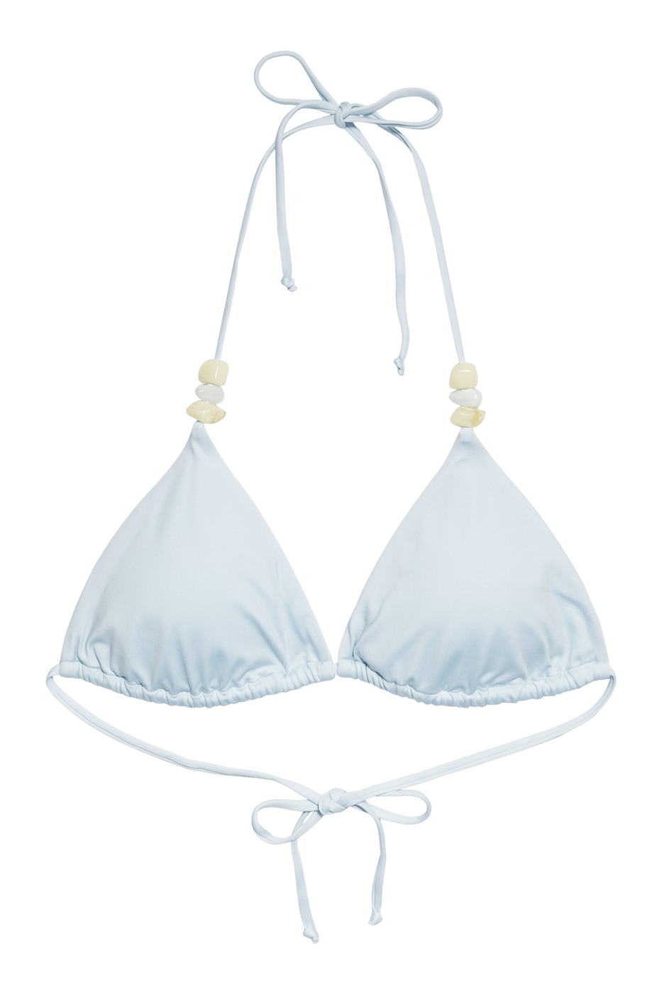 IVORIE STUDIO Swimwear and Beach Coverups Dubai Stone Bikini Top - Ice Blue