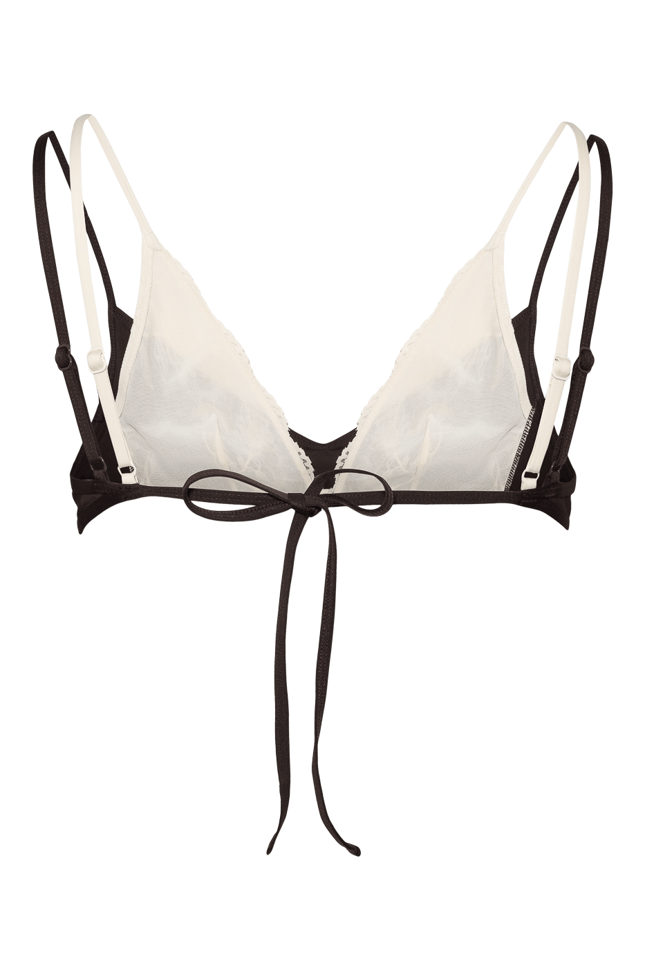 Ivorie Studio Swimwear and Beach Coverups St. Tropez Lace Bikini Top - Espresso Brown