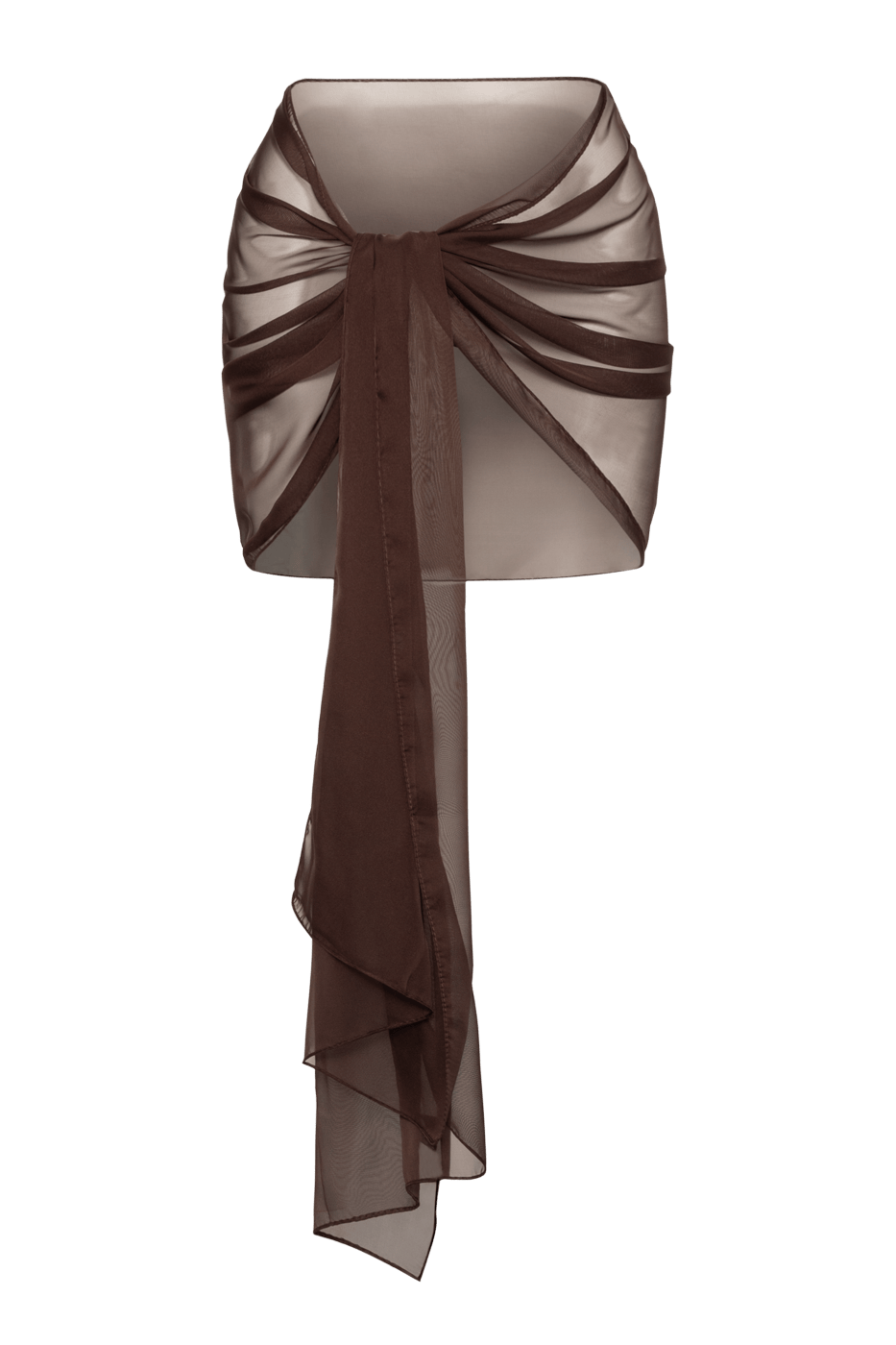 Ivorie Studio Onesize The Airy Scarf Small - Espresso Brown