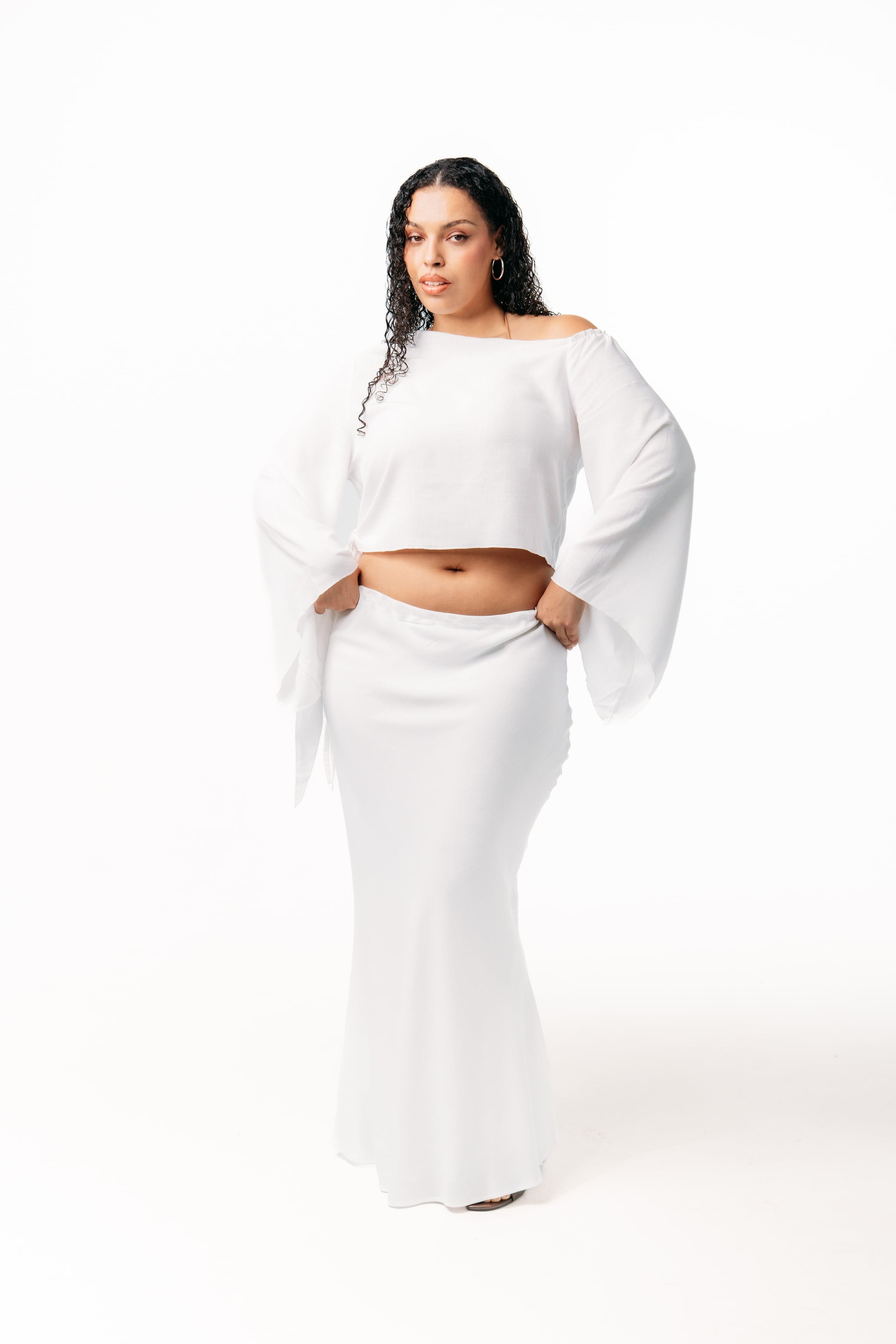 Ivorie Studio Top Canope Off Shoulder Top - Off-White