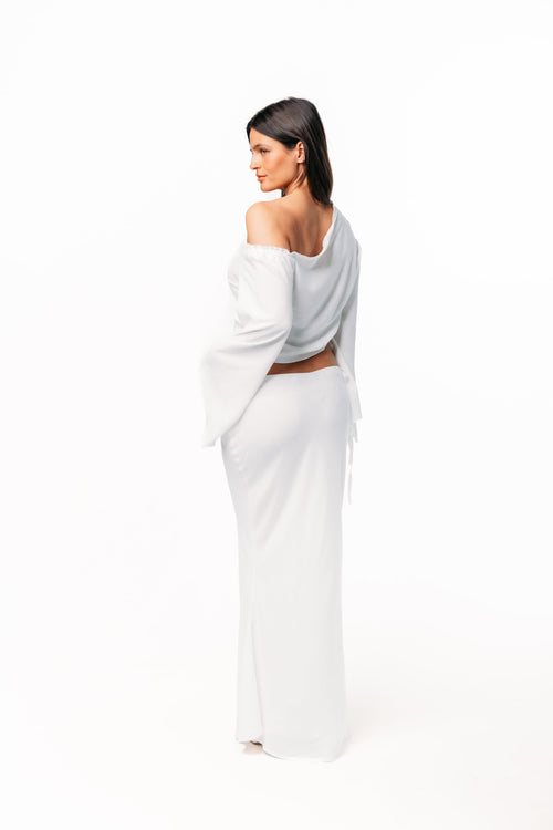 Ivorie Studio Top Canope Off Shoulder Top - Off-White