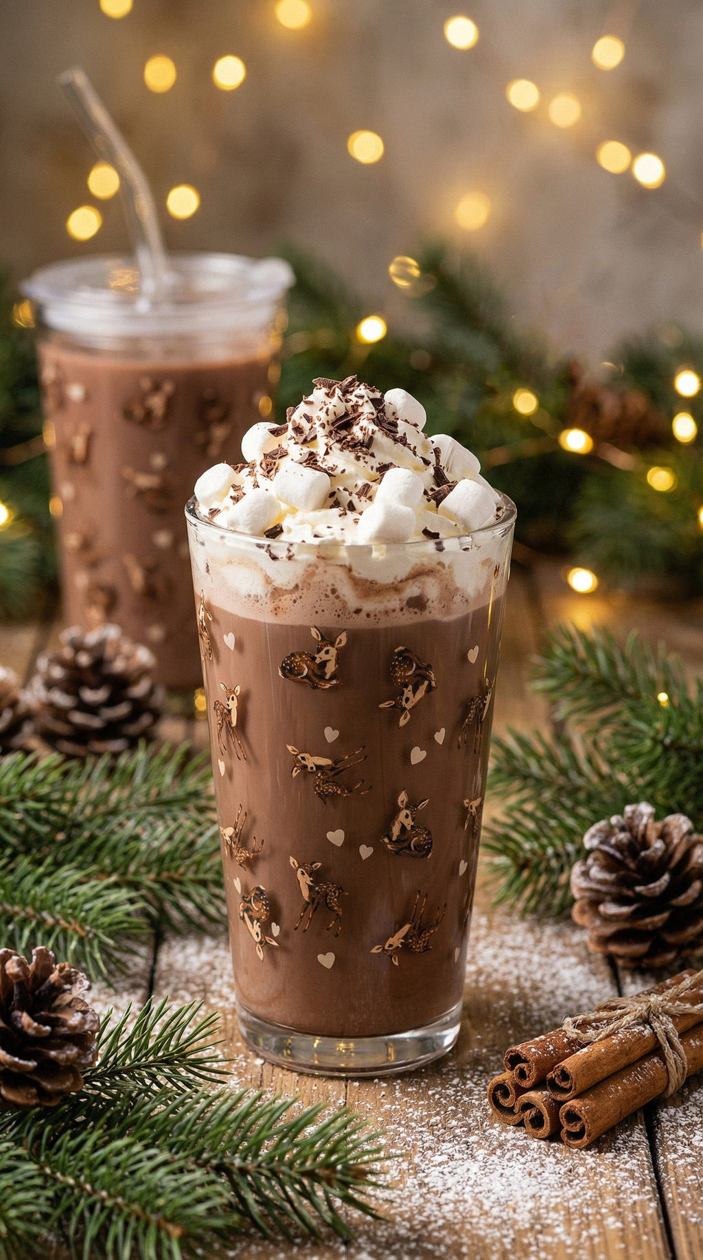 Ivorie Studio Vintage Deer Tumbler Glass