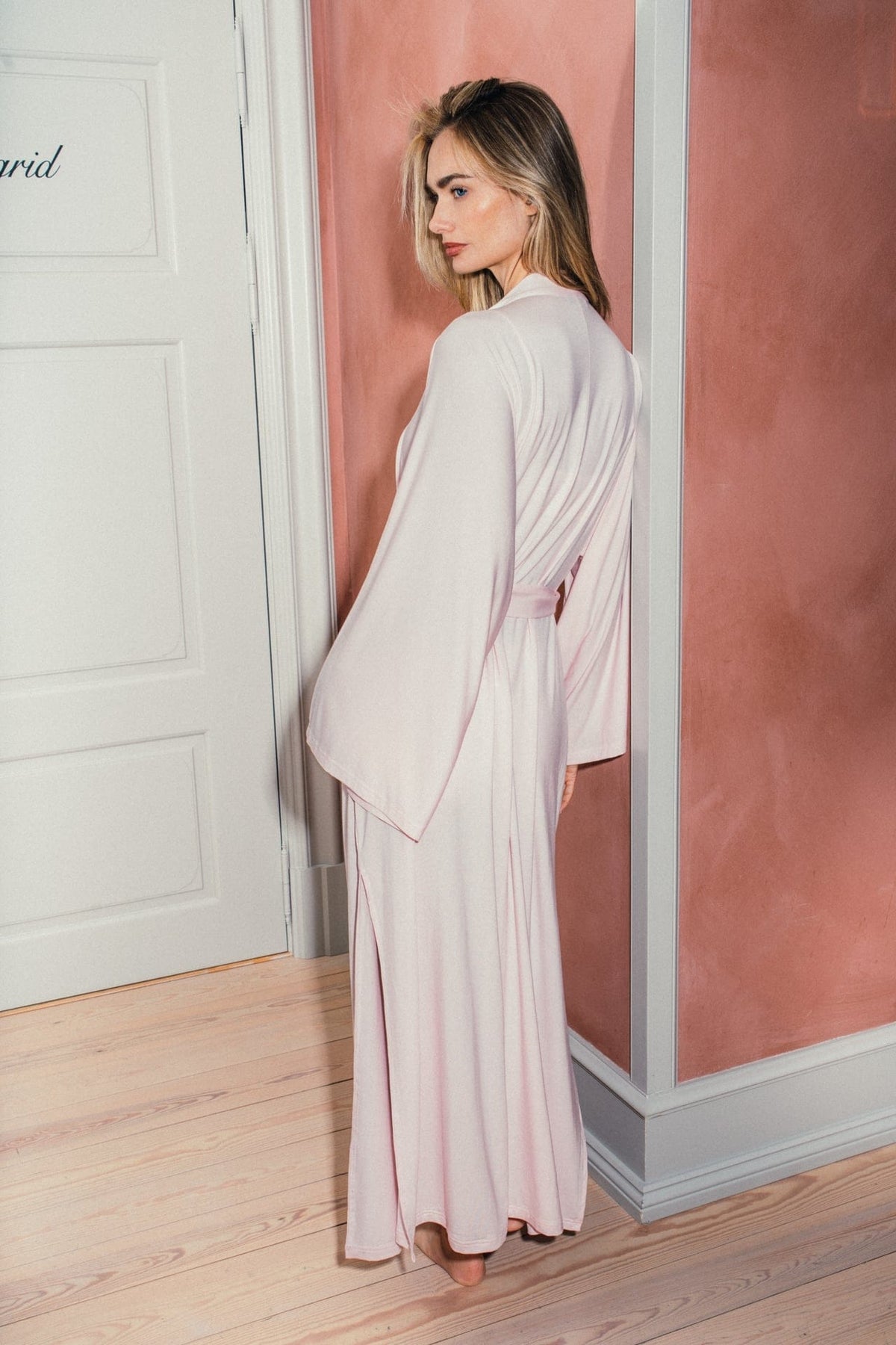 IVY HOME Cloud Lounge Robe Long  - Ballerina Pink