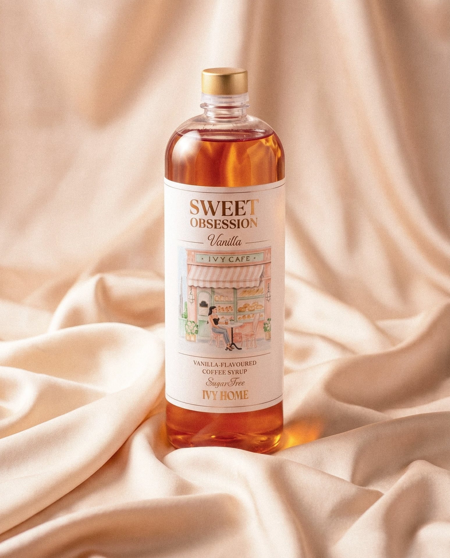 IVY HOME Food and Beverages Sweet Obsession Caramel Coffee Syrup - Sugar Free - 1L