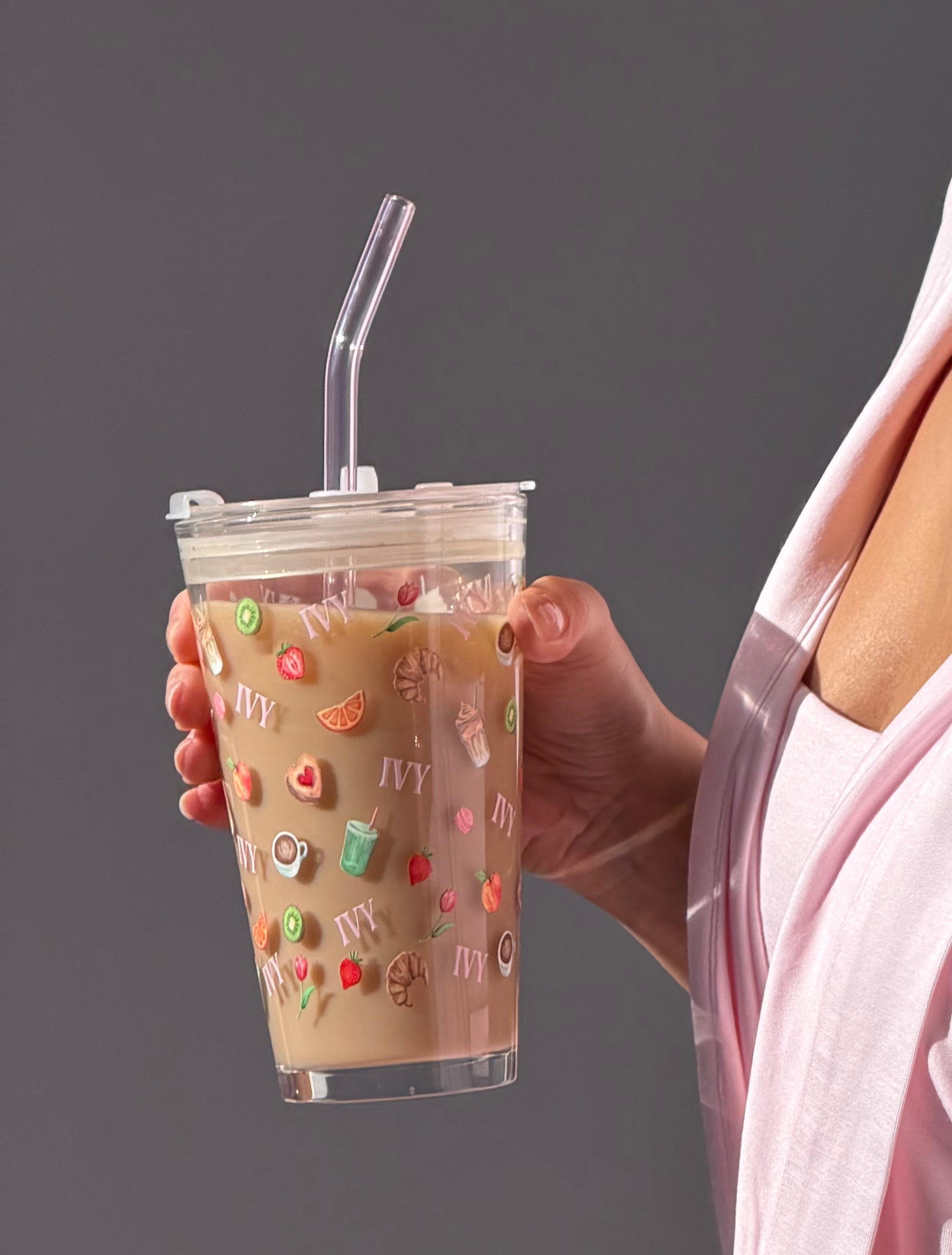 IVY HOME Glassware Spring Tumbler Glass