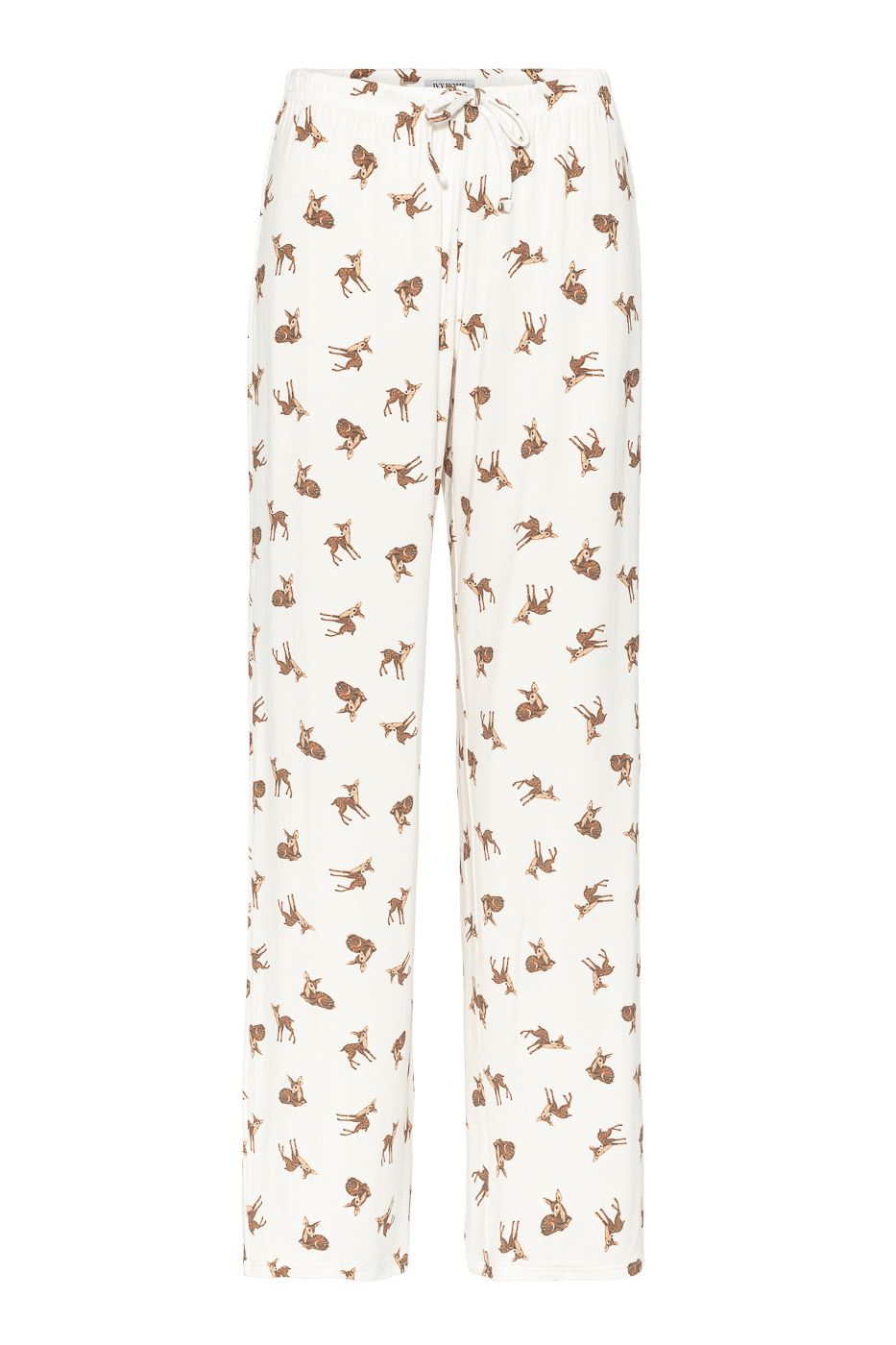 IVY HOME lounge Cloud Lounge PJ Pants - Offwhite w/ Vintage Deer Print