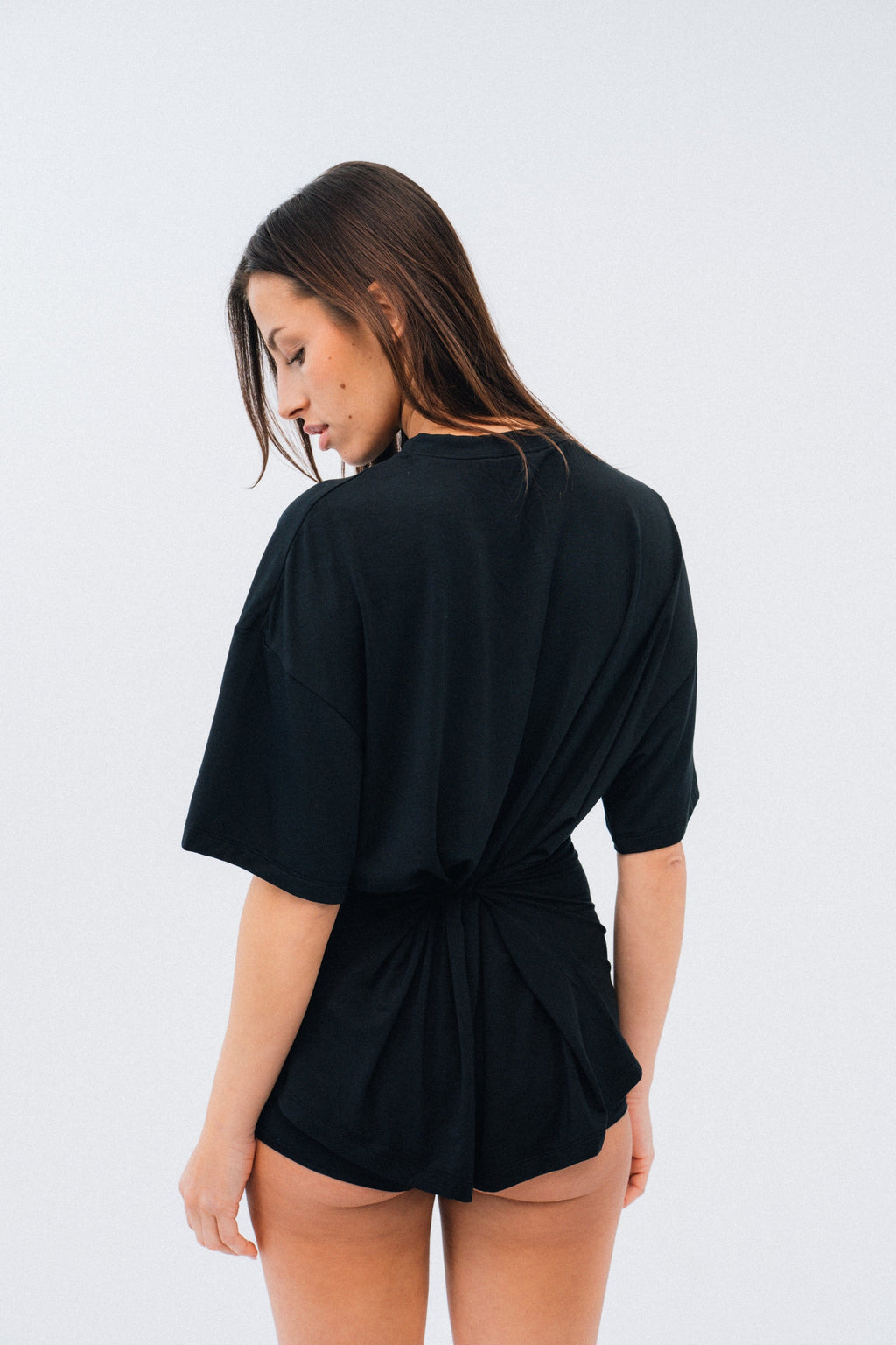 IVY HOME Night and Loungewear Cloud Lounge Multiwear T-shirt - Black