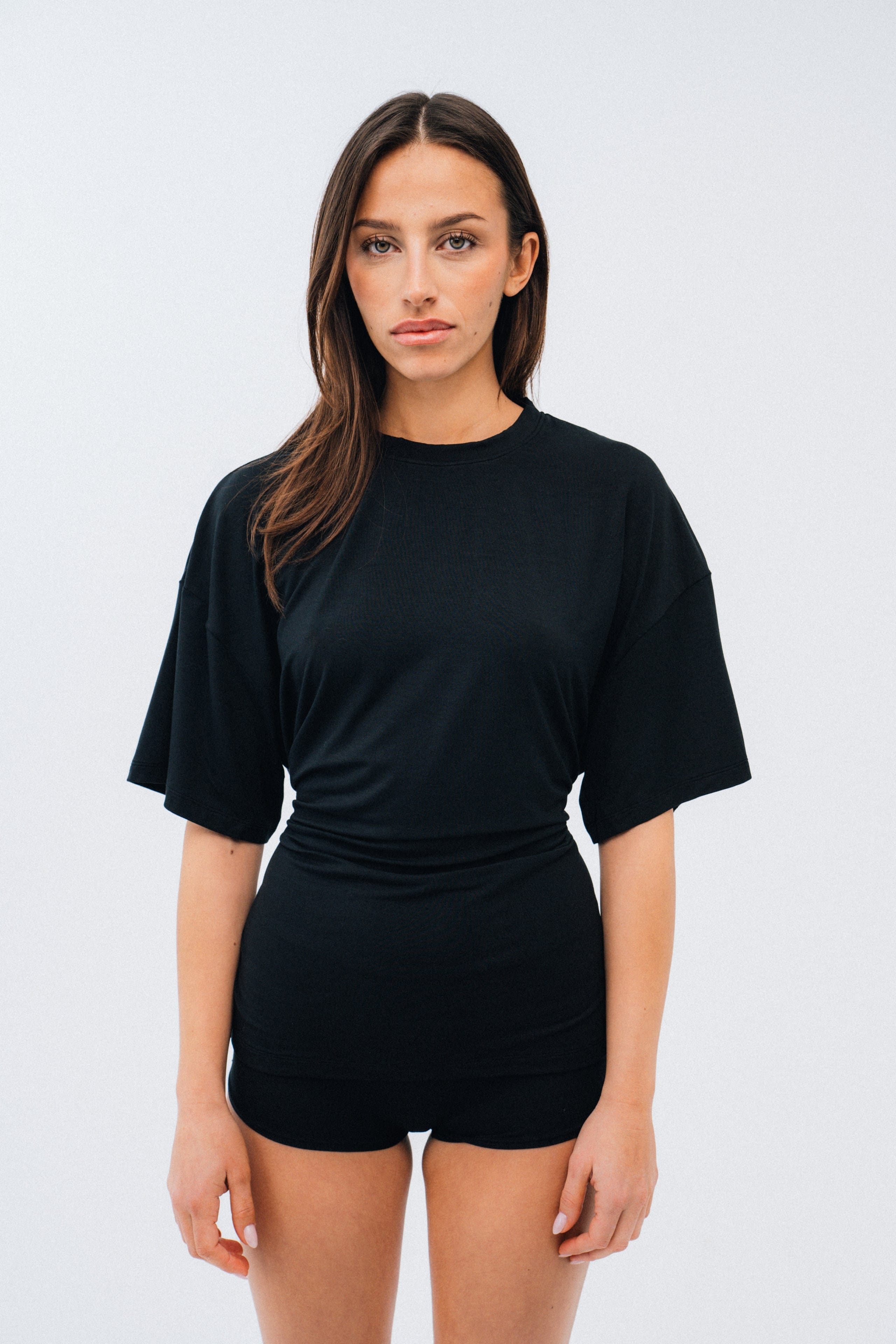 IVY HOME Night and Loungewear Cloud Lounge Multiwear T-shirt - Black