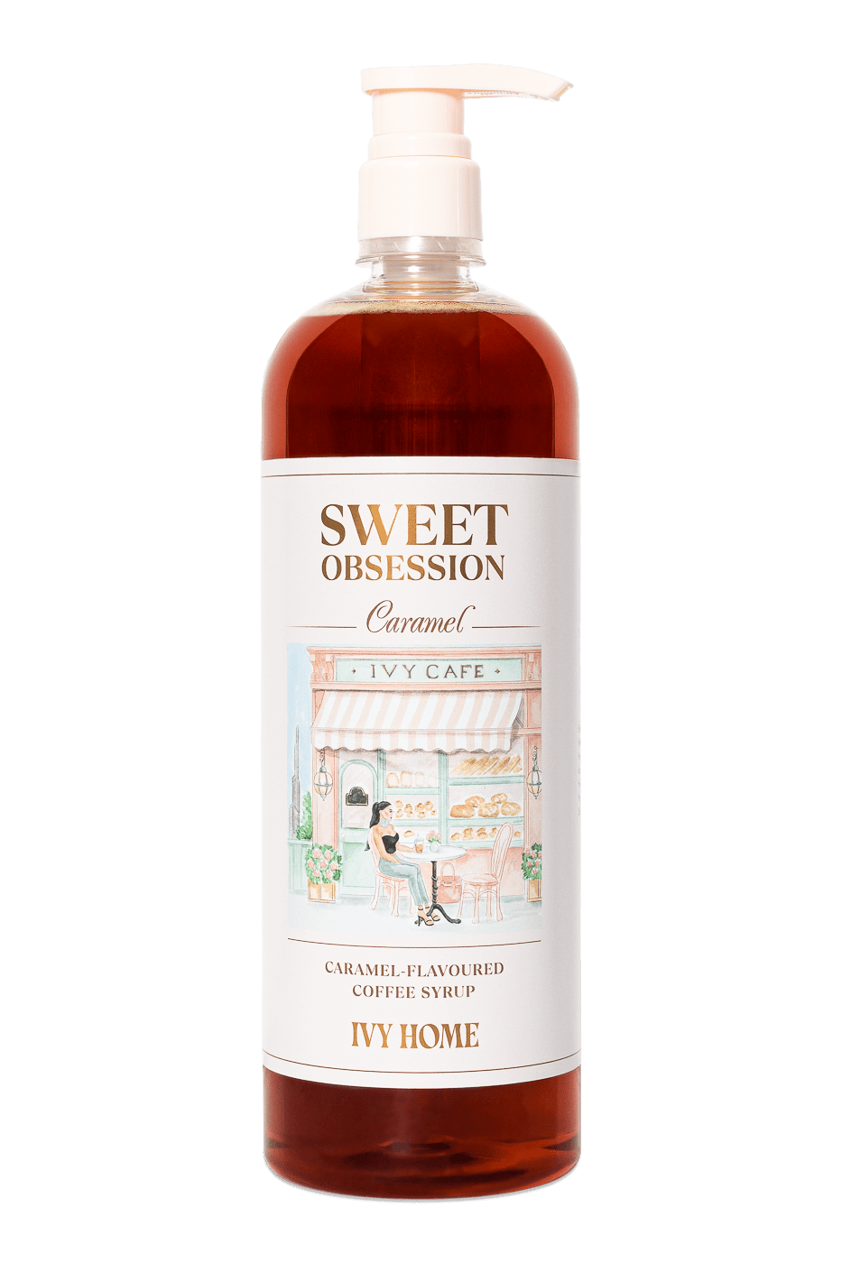 IVY HOME Sweet Obsession Caramel Coffee Syrup - 1L