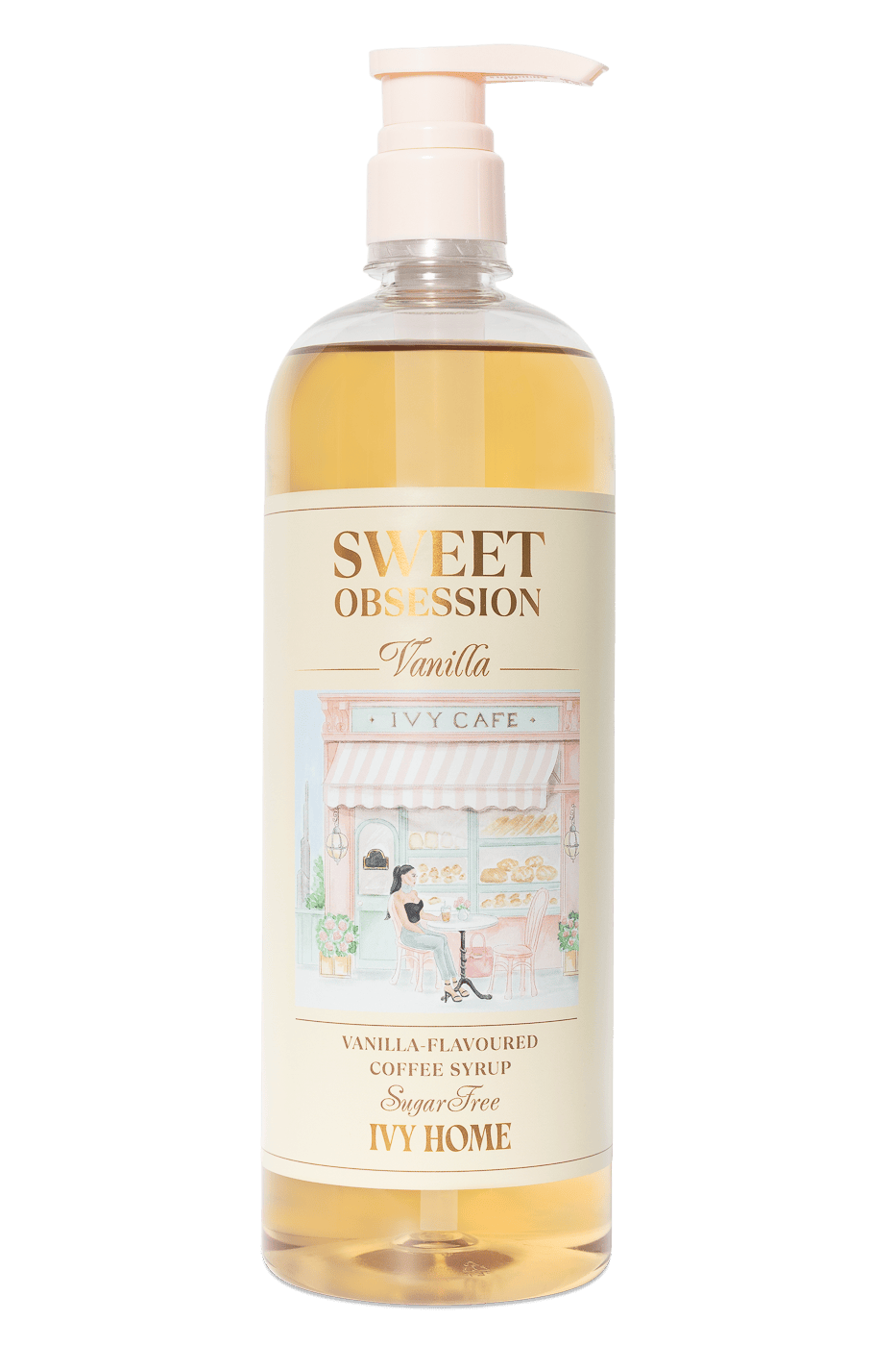 IVY HOME Sweet Obsession Vanilla Coffee Syrup - Sugar Free - 1L