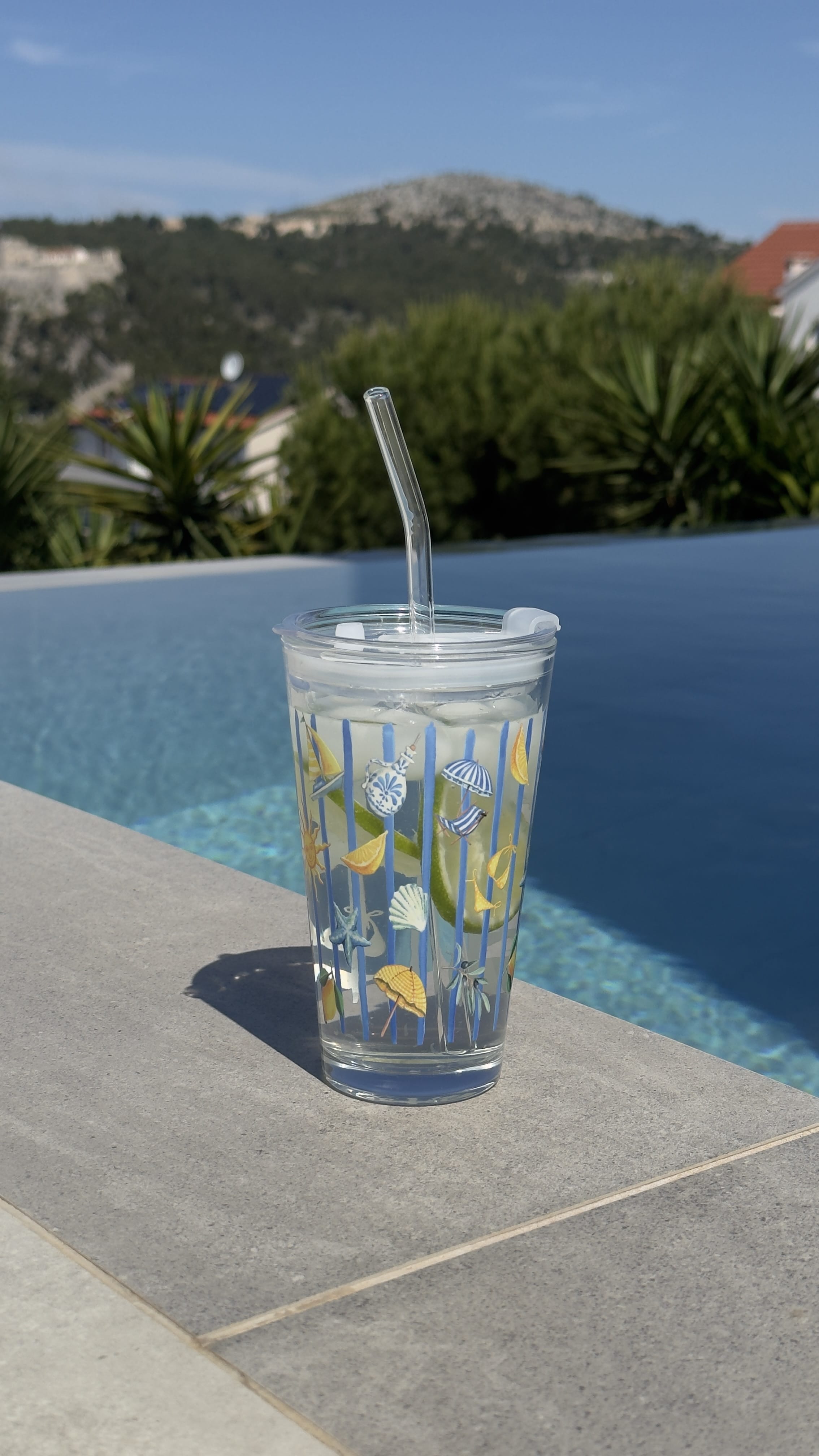 IVY Home Tumbler Onesize, 450ml Positano Tumbler Glass