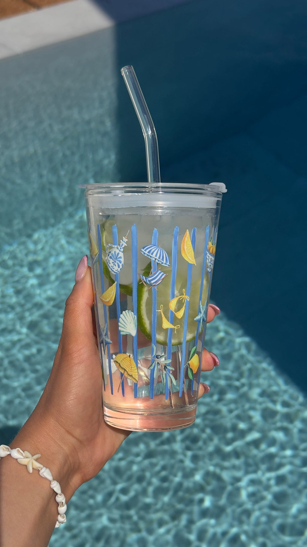 IVY Home Tumbler Onesize, 450ml Positano Tumbler Glass