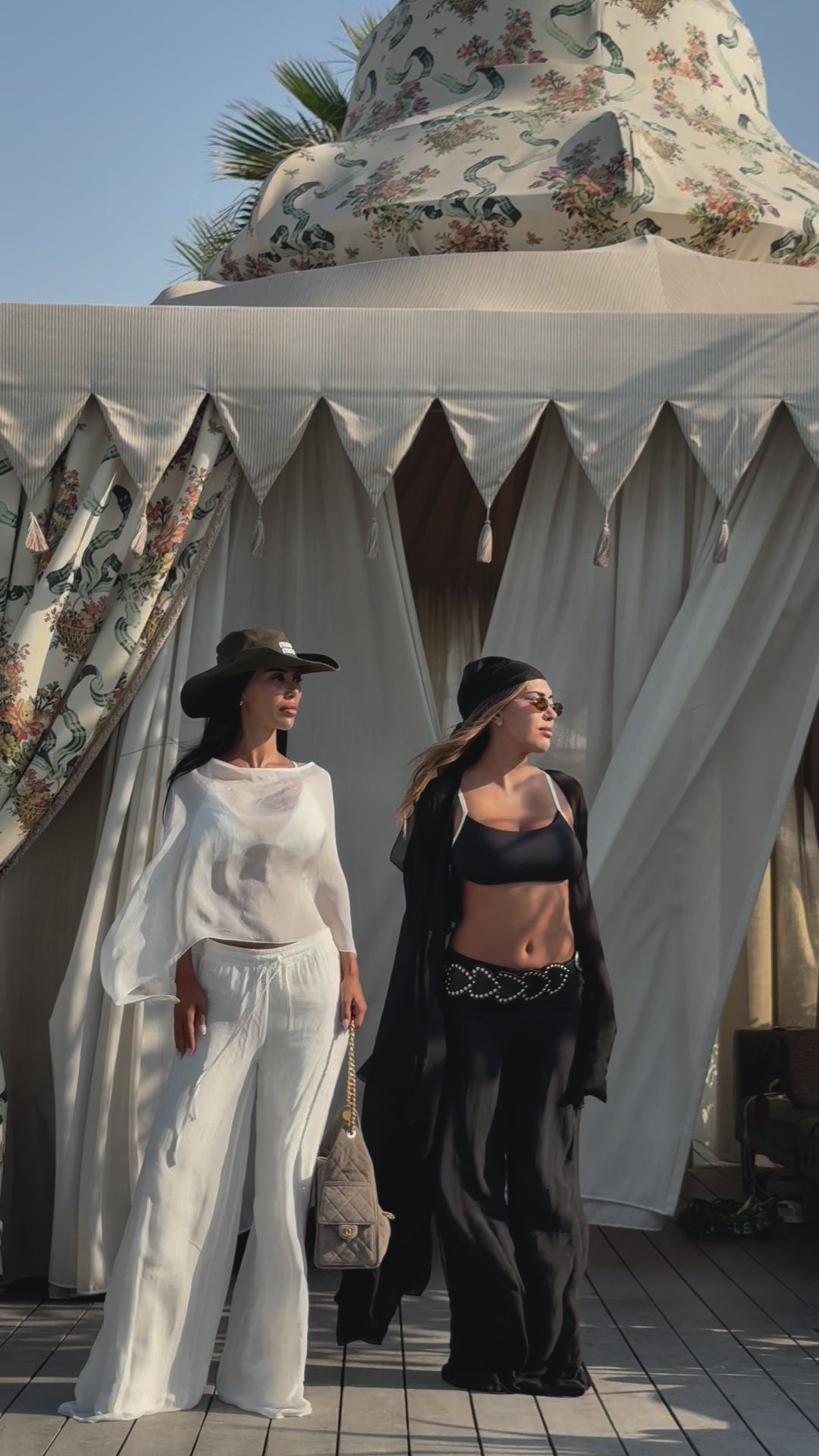 Summer Breeze Silk Pants - Black